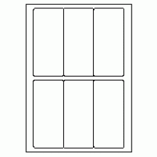 512 - Label Size 55mm x 135mm - 6 labels per sheet